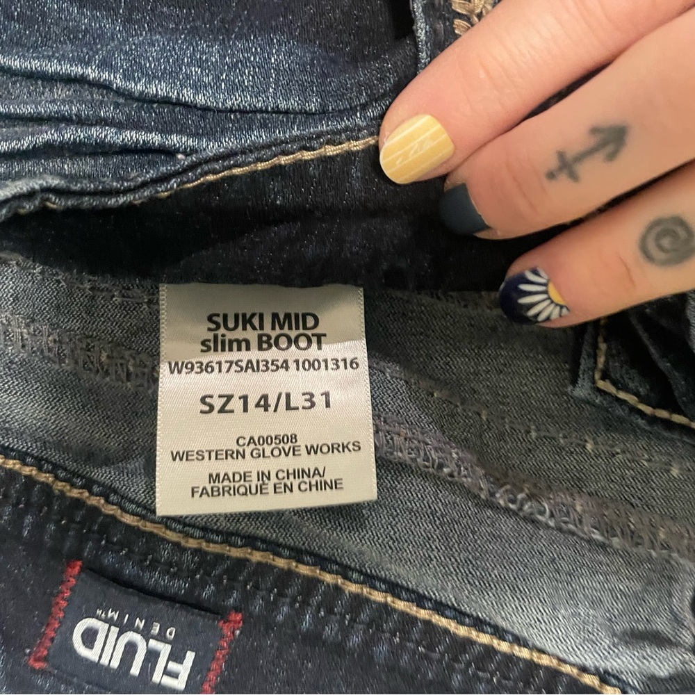 Silver Y2K bootcut - Picture 4 of 5